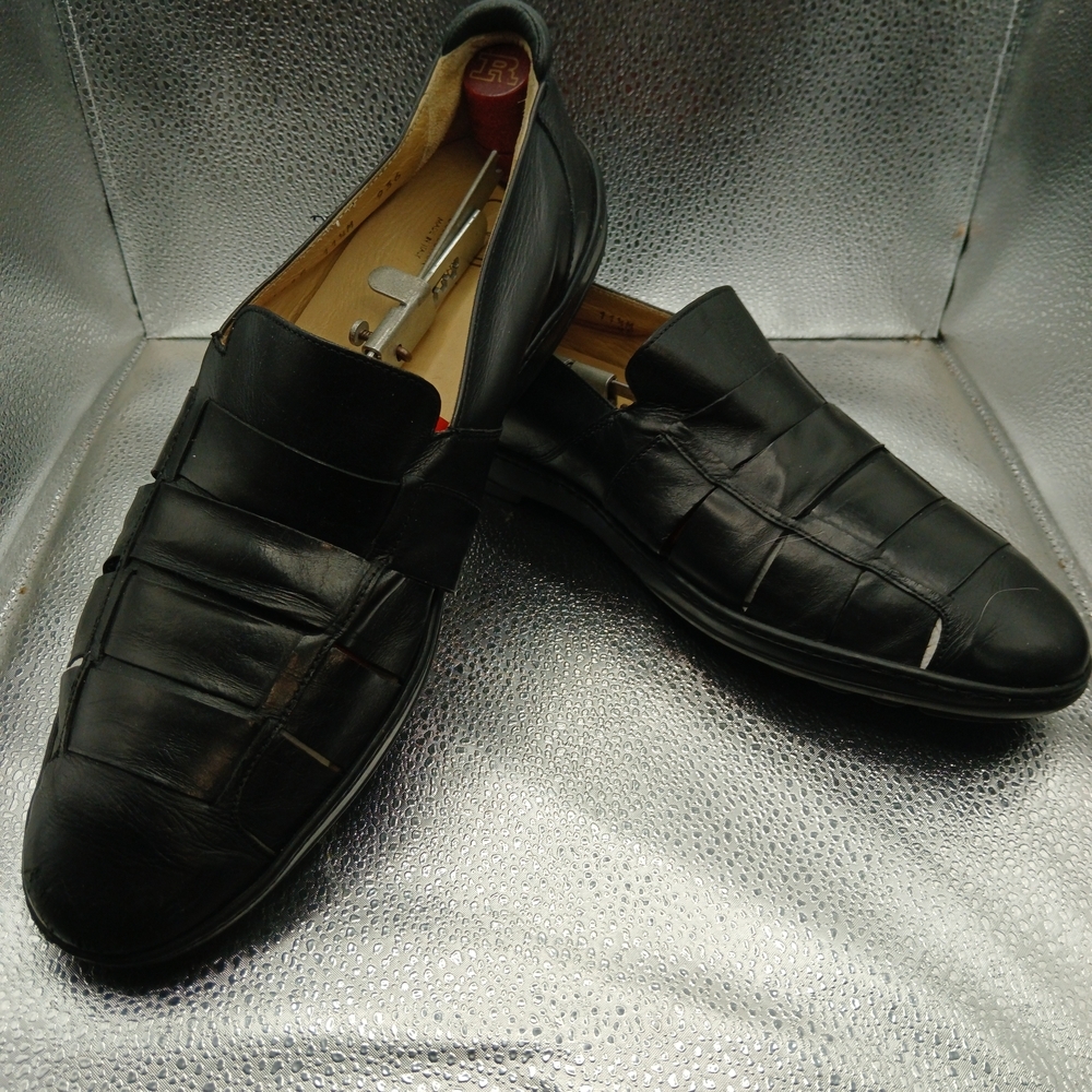 Cole Haan Black Leather Fisherman's Sandals Men's Size 11.5